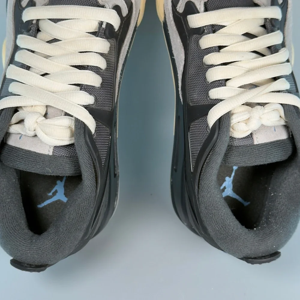 Nike Air Jordan 4 RM Mens 9.5 9 1/2 Iron Grey Black Bone Sneakers Low Top Shoes